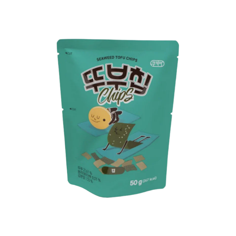 Cookia tofu chips snack seaweed 50g / tofu-sipsejä merilevää