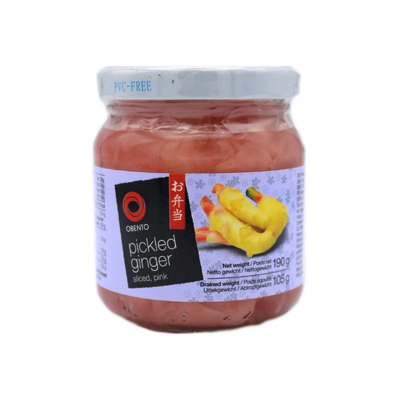 Obento viipaloitu sushi inkivääri pinkki 190g