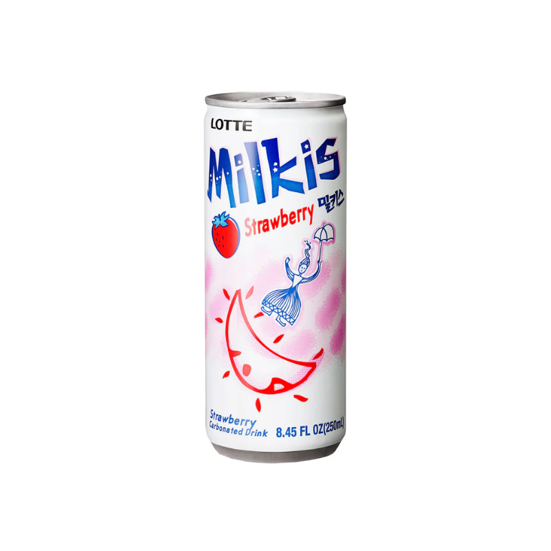 Lotte milkis sooda mansikkamaku 250ml