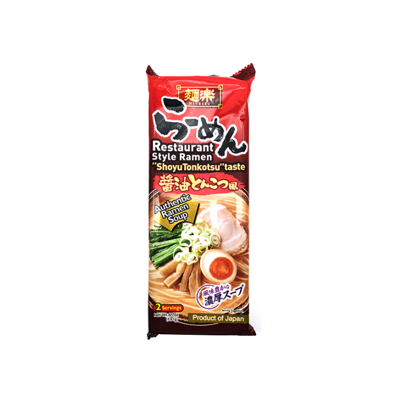 Menraku restaurant style ramen shoyu taste 188.4g