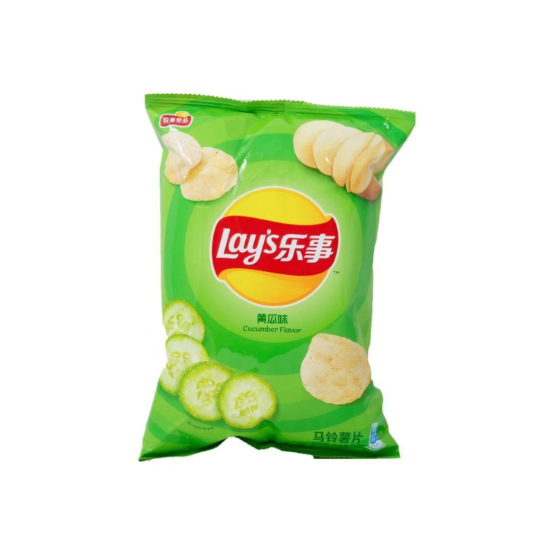 Lays potato chip cucumber flavor 70g