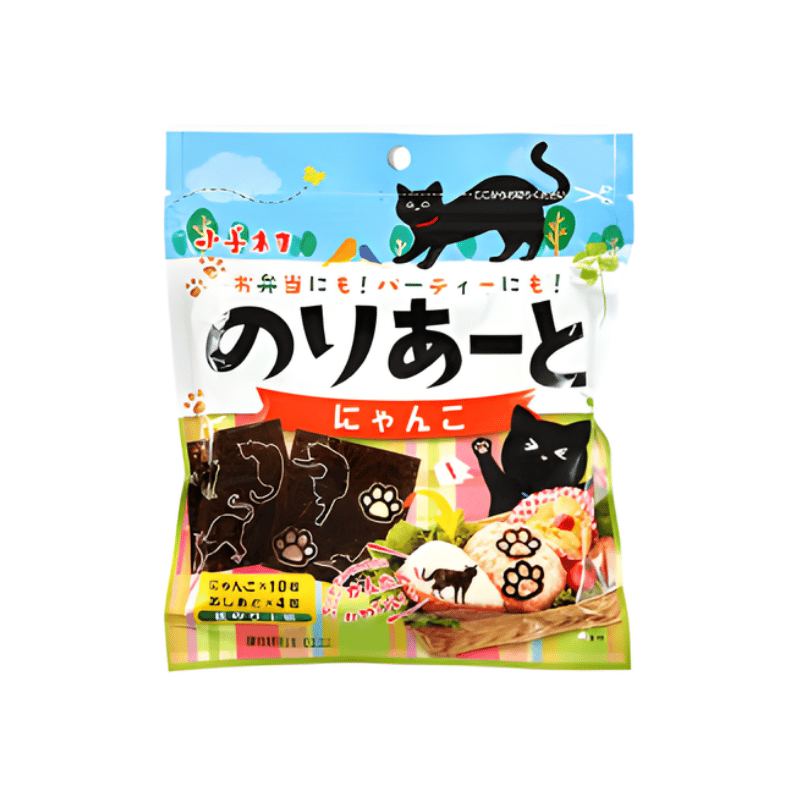 Kozen seaweed nori art cat shape 14 sheets 20g