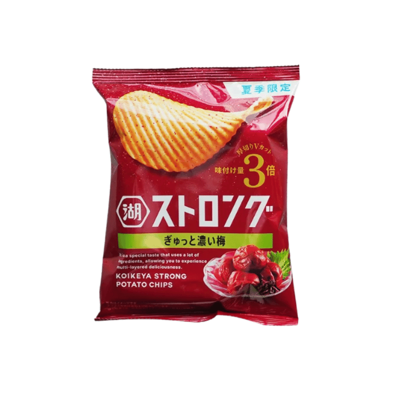 Koikeya Strong Potato Chip Rich Ume Flavor 52g
