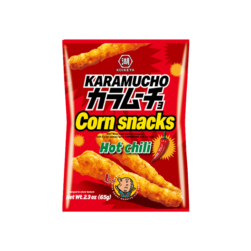 Koikeya karamucho corn snacks hot chilli 65g / maissisnacksit chiliä