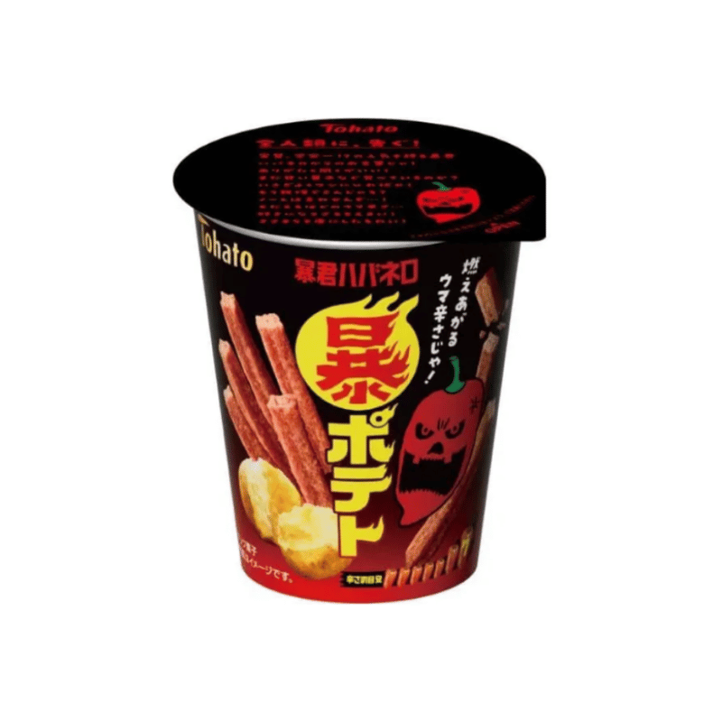 Tohato Tyrant Habanero Spicy Potato Ring Snack 30g