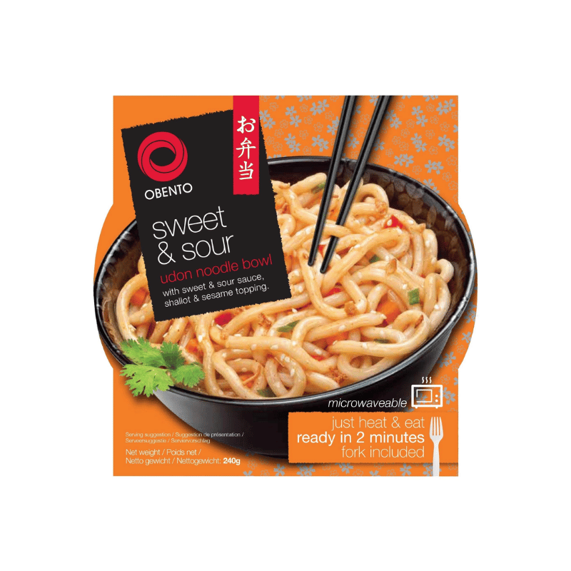 Obento sweet & sour udon noodle bowl 240g