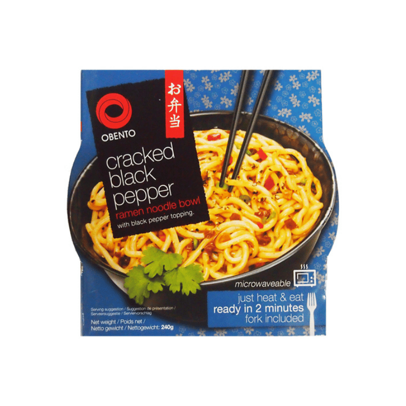 Obento cracked black pepper ramen noodle bowl 240g
