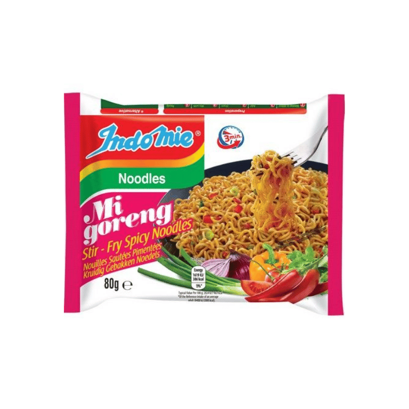 Indomie instant noodles Mi Goreng stir-fry spicy noodles 80g / mausteinen nuudeli