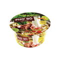 Mama Pho Bo instant rice noodles beef flavor in bowl 65g