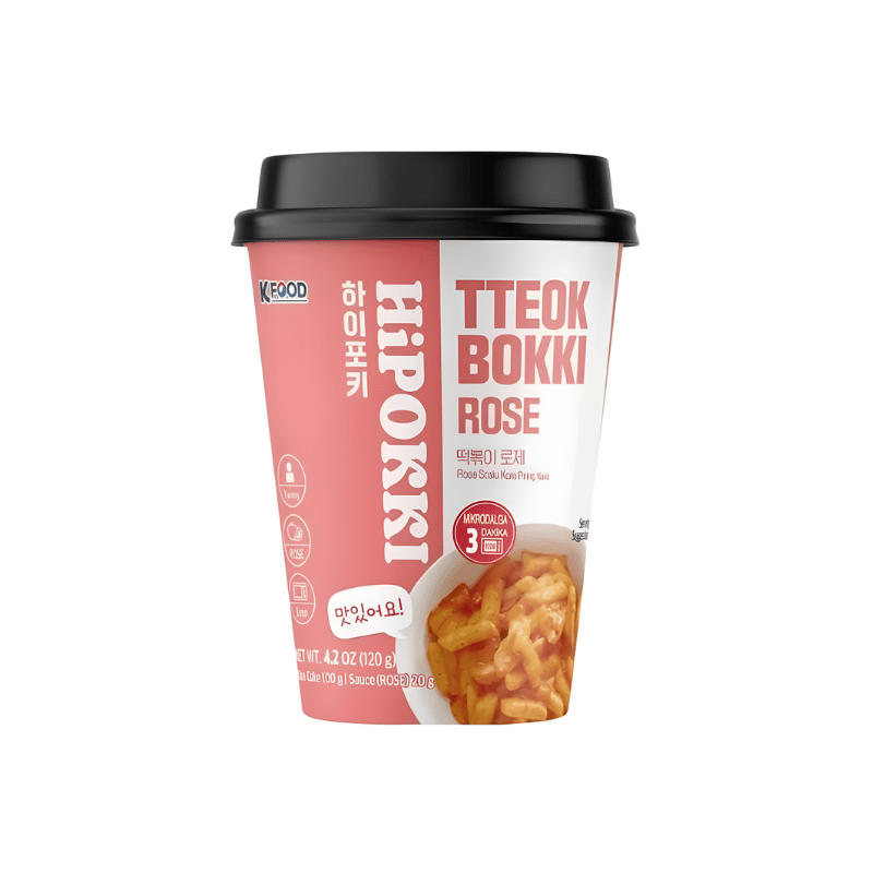 KFood Hopokki tteokbokki rice cake cup rose 120g