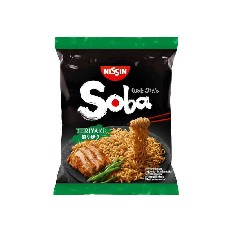 Nissin instant soba noodles teriyaki 110g / pikasoba-nuudelit teriyaki