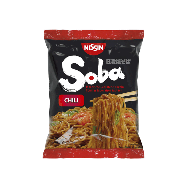 Nissin instant soba noodles chili 110g / soba nuudelit chiliä