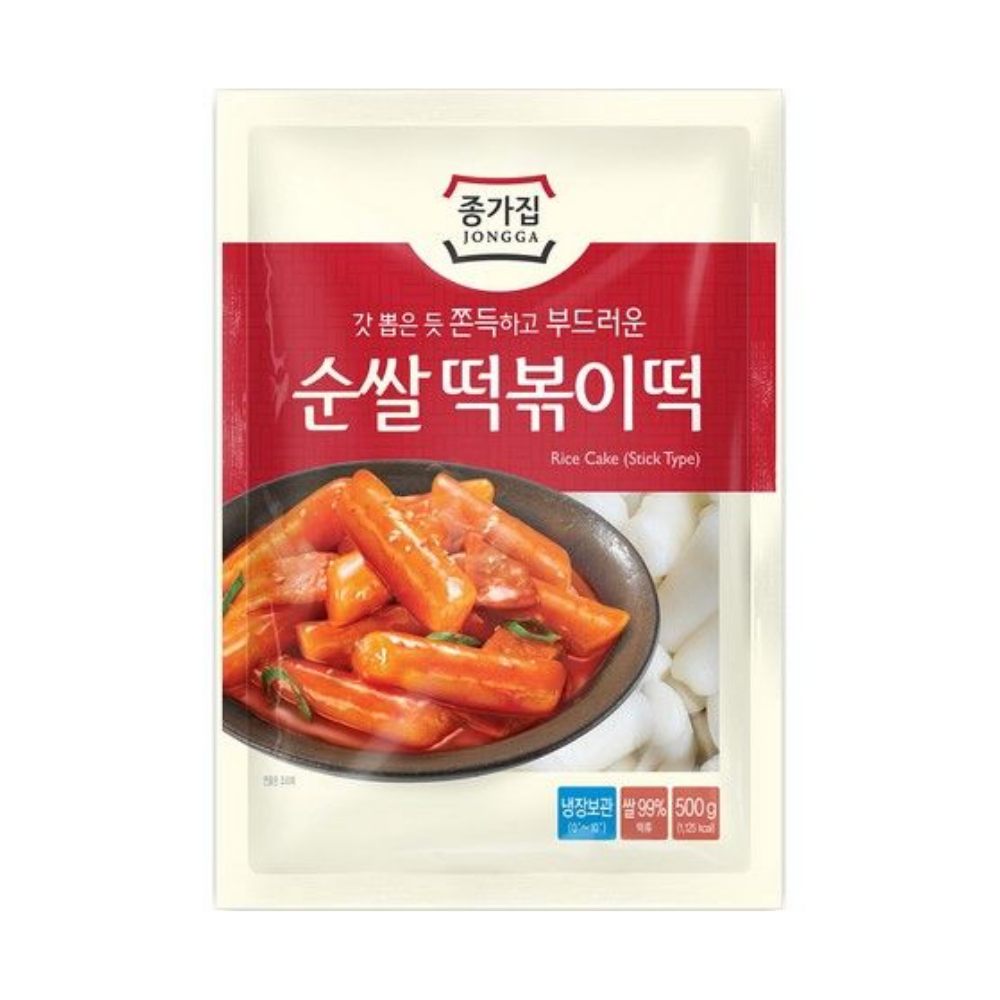 Jongga rice cake stick (tteokbboki) 500g