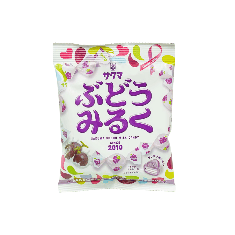 Sakuma grape milk candy 40g / rypälemaitokarkki