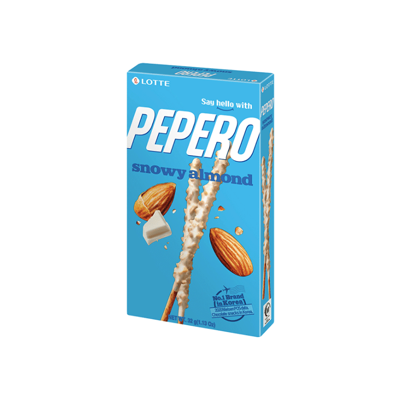 Lotte Pepero biscuit snowy almond 32g / keksi manteli