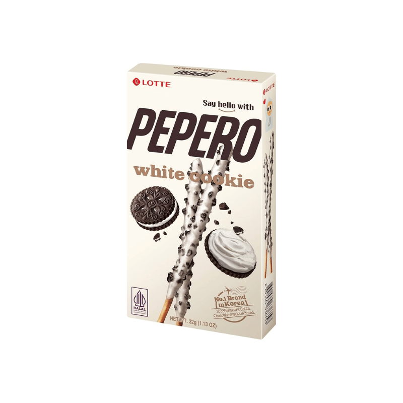 Lotte Pepero biscuit white cookie 32g / keksi valkoisilla kekseillä