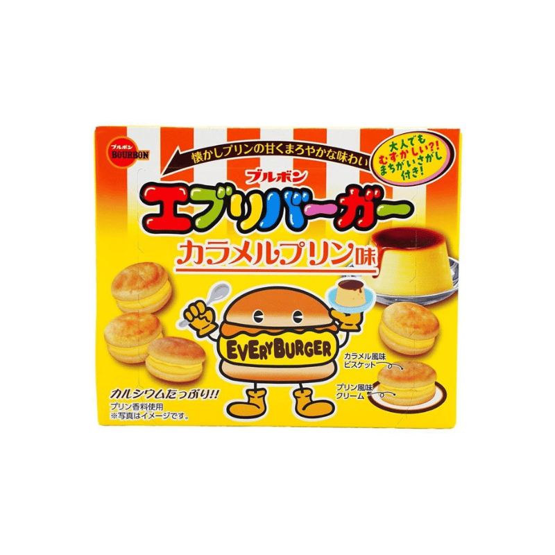 Bourbon Every Burger hamburger caramel pudding cookies 61g / suklaakeksejä karamellivanukas