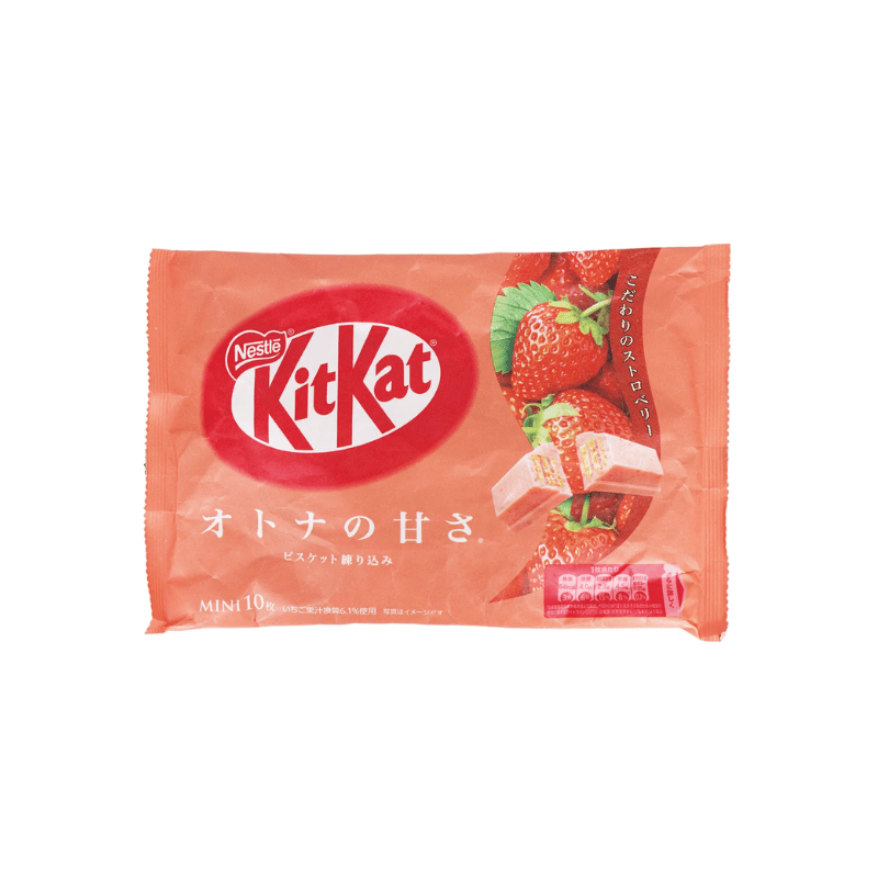 Kitkat mini strawberry 10pcs 113g / mansikka