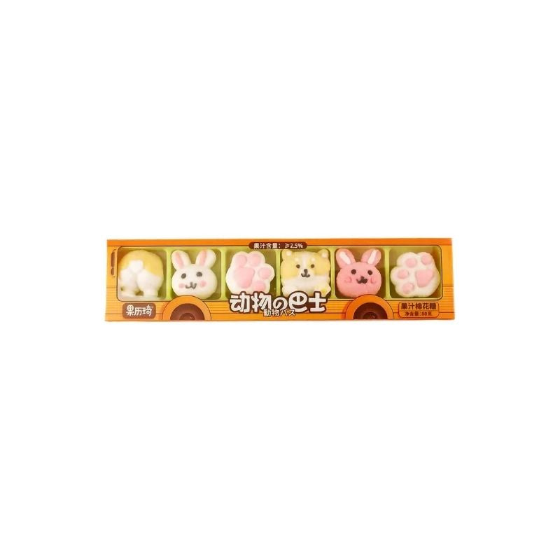 GLQ marshmallow cute animals bus 80g