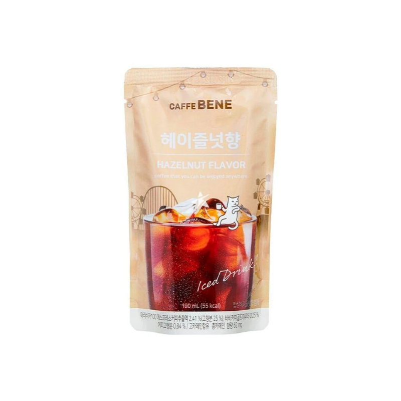 Caffebene hasselpähkinämakuinen pussi kahvi 190ml