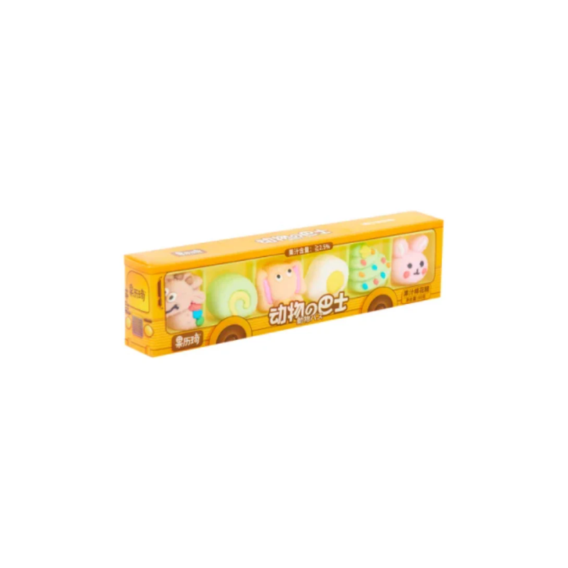 GLQ marshmallow forest animals bus 80g