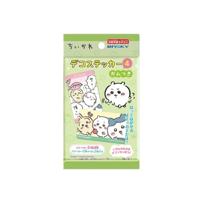Ensky Chiikawa decoration stickers 4 gum 3.2g
