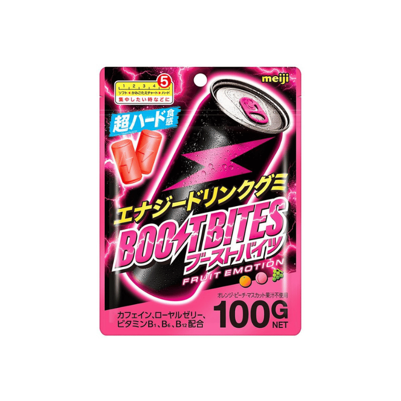Meiji Boost Bites Hard Gummy Fruit Flavor 100g
