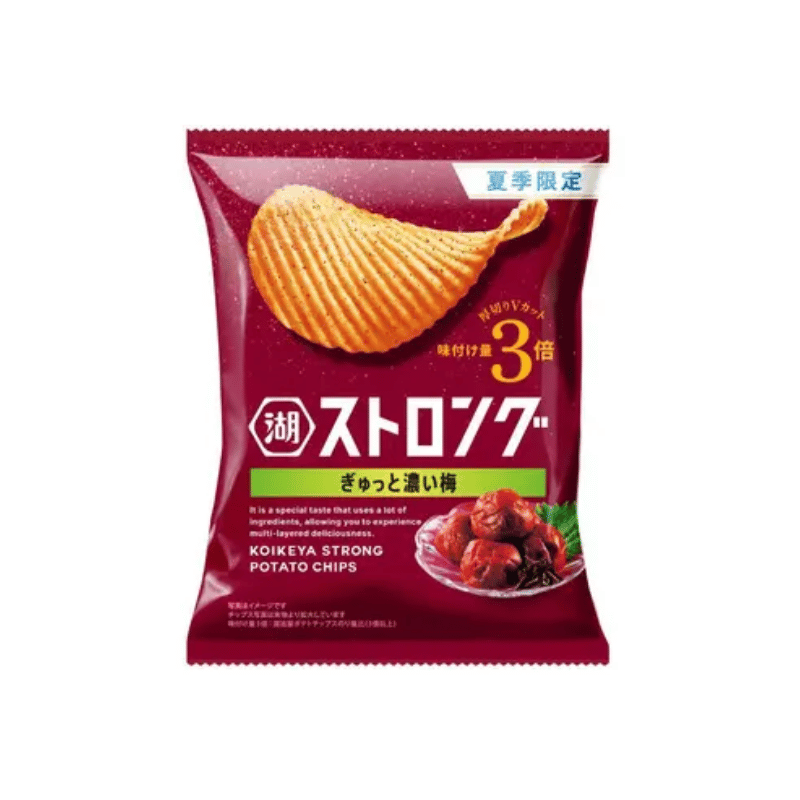 Koikeya Strong Potato Chip Rich Ume Flavor 52g