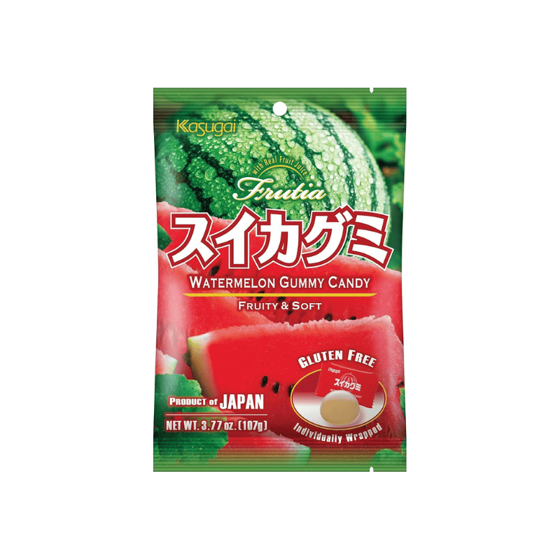 Kasugai watermelon gummy 107g / vesimelonikarkki
