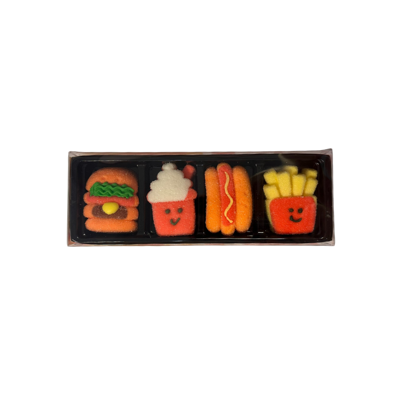 GLQ marshmallow fast food shape 80g