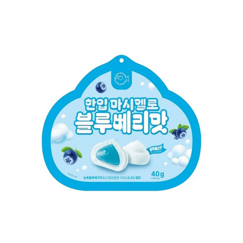 Sunyoung bite-sized marshmallows blueberry 40g / vaahtokarkkeja mustikka