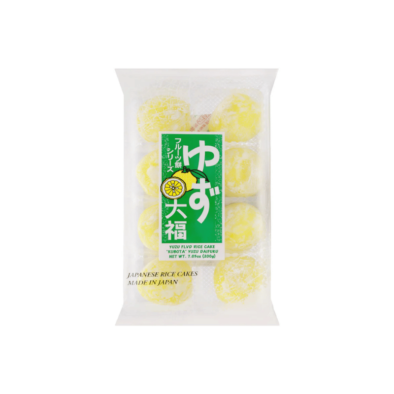 Kubota daifuku yuzu mochi 8pc / yuzu mochi 8kpl 200g