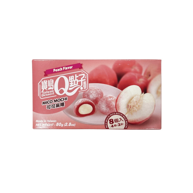 Q mico mochi peach 80g / mochi-persikan maku