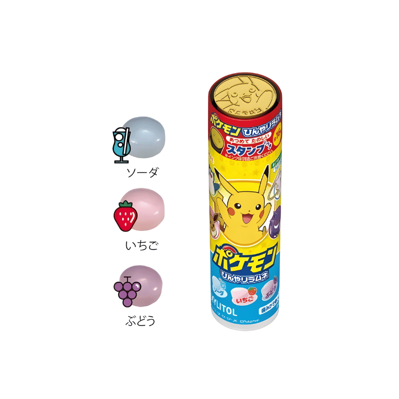 Lotte Xylitol Pokemon cool ramune candy 26g / ramune-karkkia