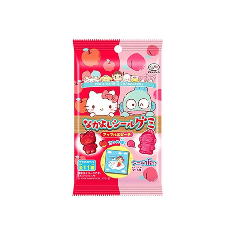Fujiya Peko x Sanrio Nakayoshi Seal gummy 19g / tahmainen