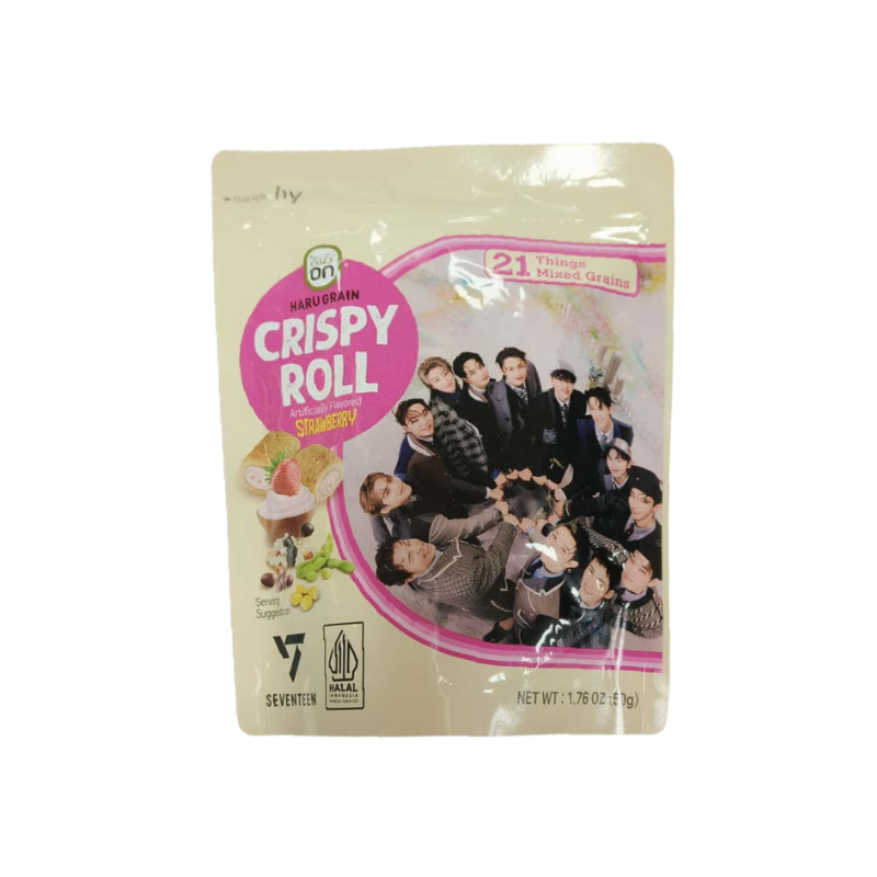 HY It's On crispy roll strawberry 50g / rapea mansikkasämpylä