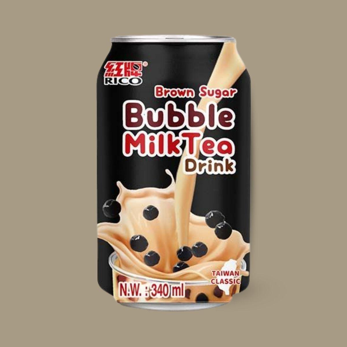 Rico bubble milk tea brown sugar flavor 340ml
