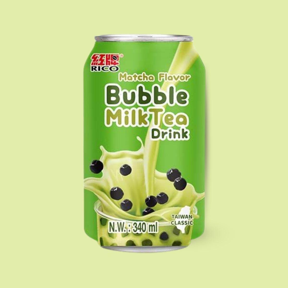 Rico bubble milk tea matcha flavor 340ml