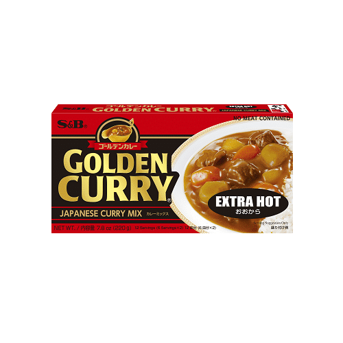 S&B golden curry Extra hot 220g / erittäin mausteinen