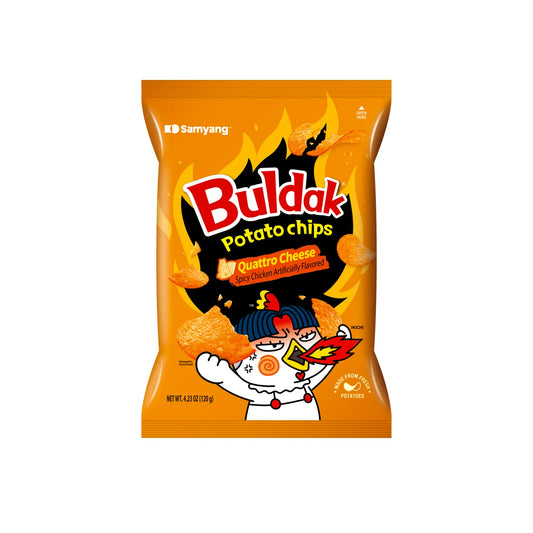Samyang buldak potato chips cheese flavor 55g / perunalastuja juuston maku