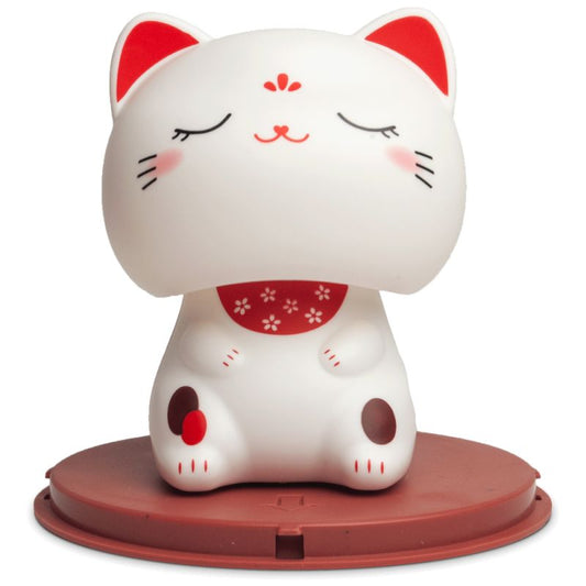 Solar Kawaii Lucky cat eyes closed / onnekas kissa
