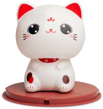 Solar Kawaii Lucky cat eyes open / onnekas kissa