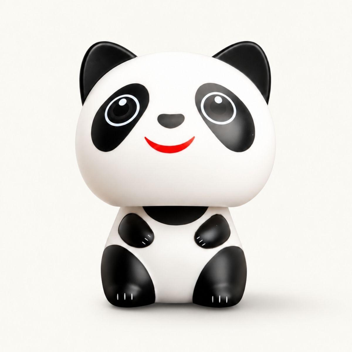 Solar Panda eyes open 9x9cm | H10cm