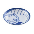 Stripped cat saucer 3.9 inches 9.8x2cm