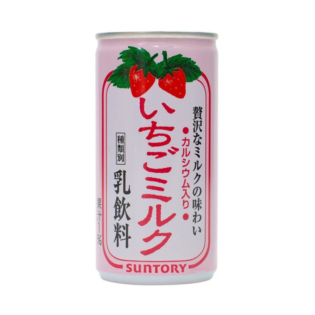 Suntory ichigo strawberry milk 190ml / mansikka-maitojuoma