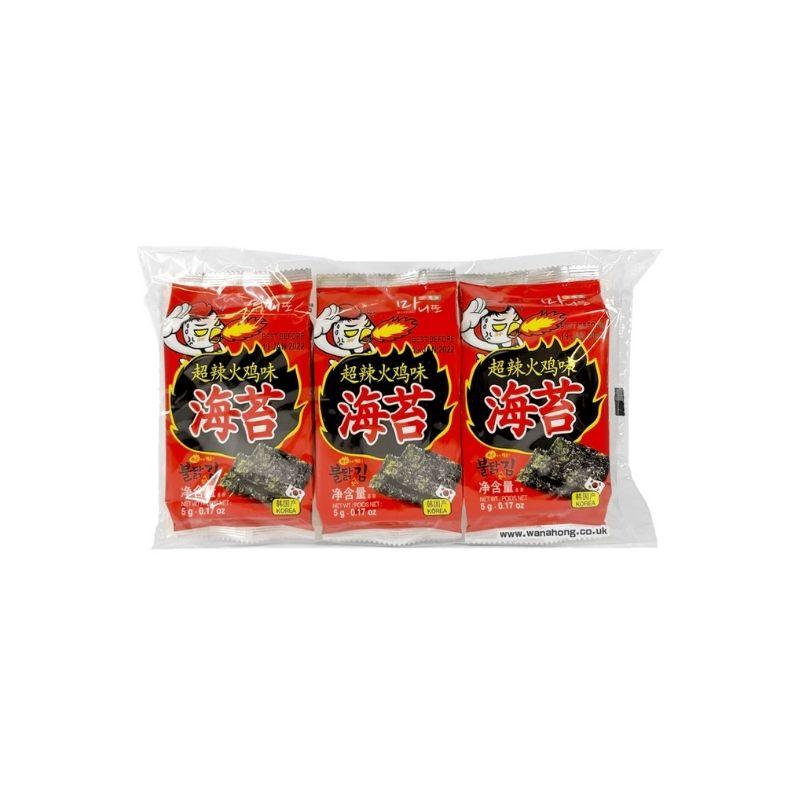 Surasang seasoned seaweed snack spicy 5gx3 / maustettu merilevä mausteinen