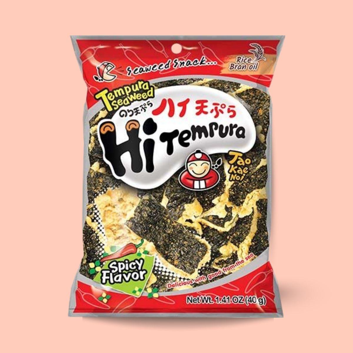 TKN Tempura seaweed snack spicy flavour 40g