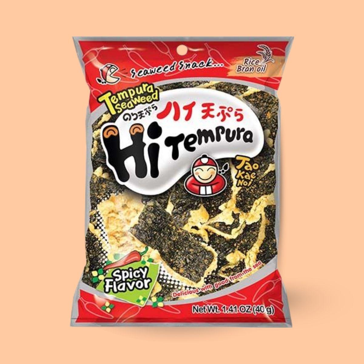 TKN Tempura seaweed snack spicy flavour 40g