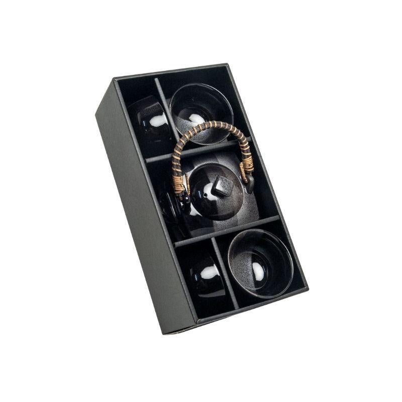 Tea set, Japanese black D8.5 cm | H 5.2cm | 600ml
