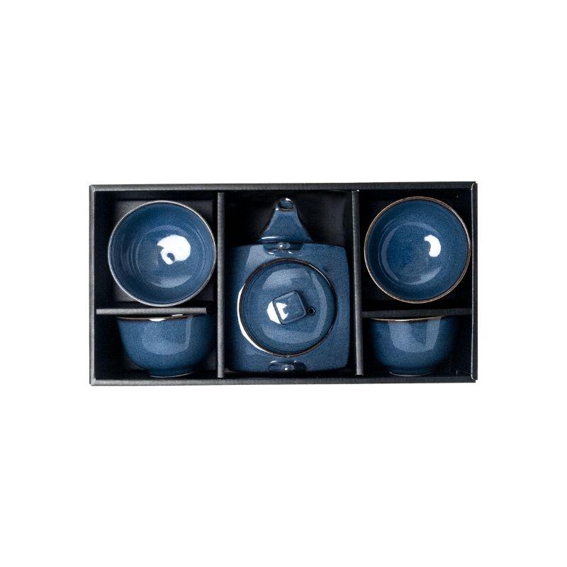 Tea set, Japanese blue D8.5 cm | H 5.2cm | 600ml